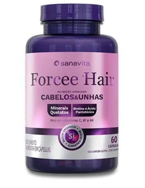 Forcee Hair, suplemento para cabelos e unhas da Sanavita. Imagem: site oficial da marca