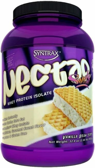 Whey protein isolado Nectar da Syntrax. Fonte da imagem: Amazon