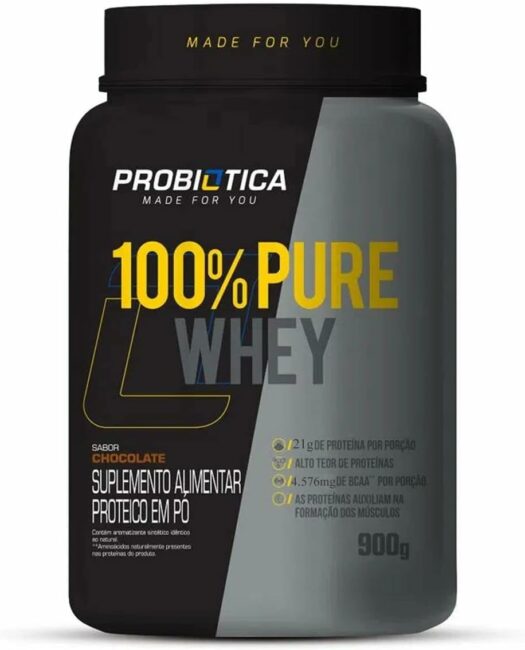 100% Pure Whey da Probiótica. Fonte da imagem: Amazon