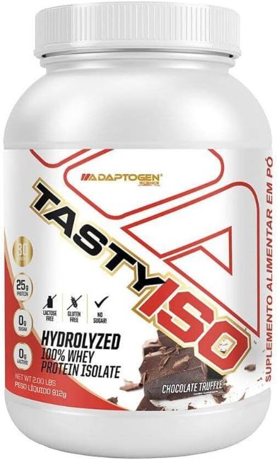 Tasty Iso, whey hidrolisado da Adaptogen. Fonte da imagem: site oficial da marca.
