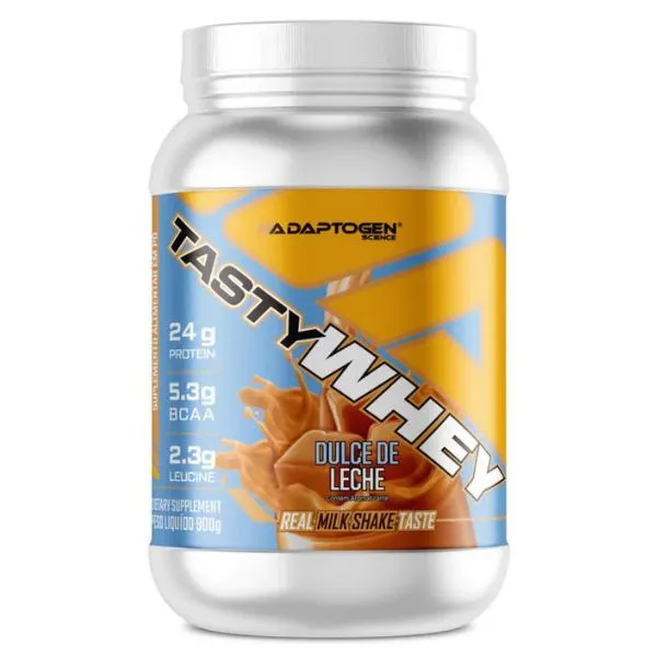 Tasty Whey Adaptogen, sabor dulce de leche. Imagem: site oficial da marca