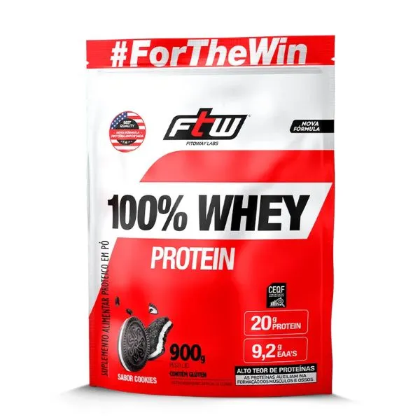100% Whey Protein da FTW. Imagem: site oficial da marca