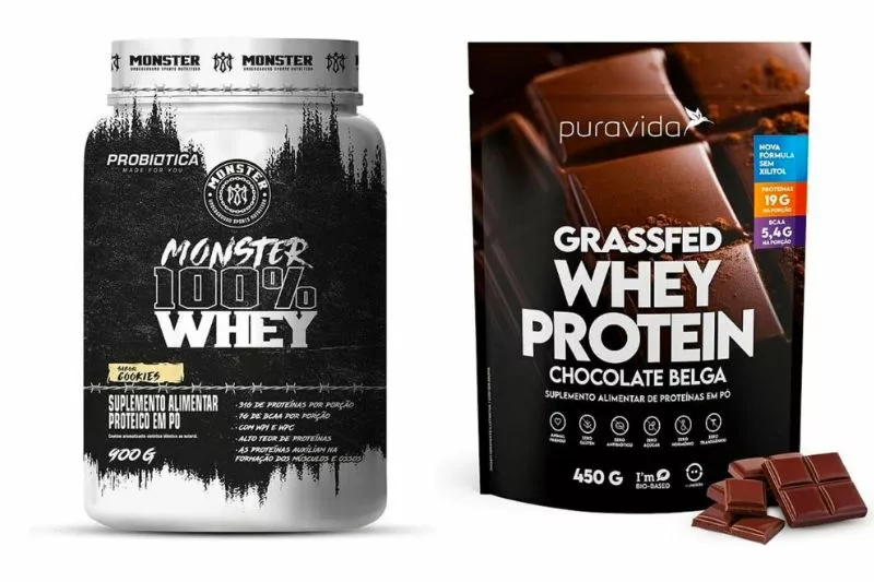 Melhores marcas de whey protein. Imagem: Amazon