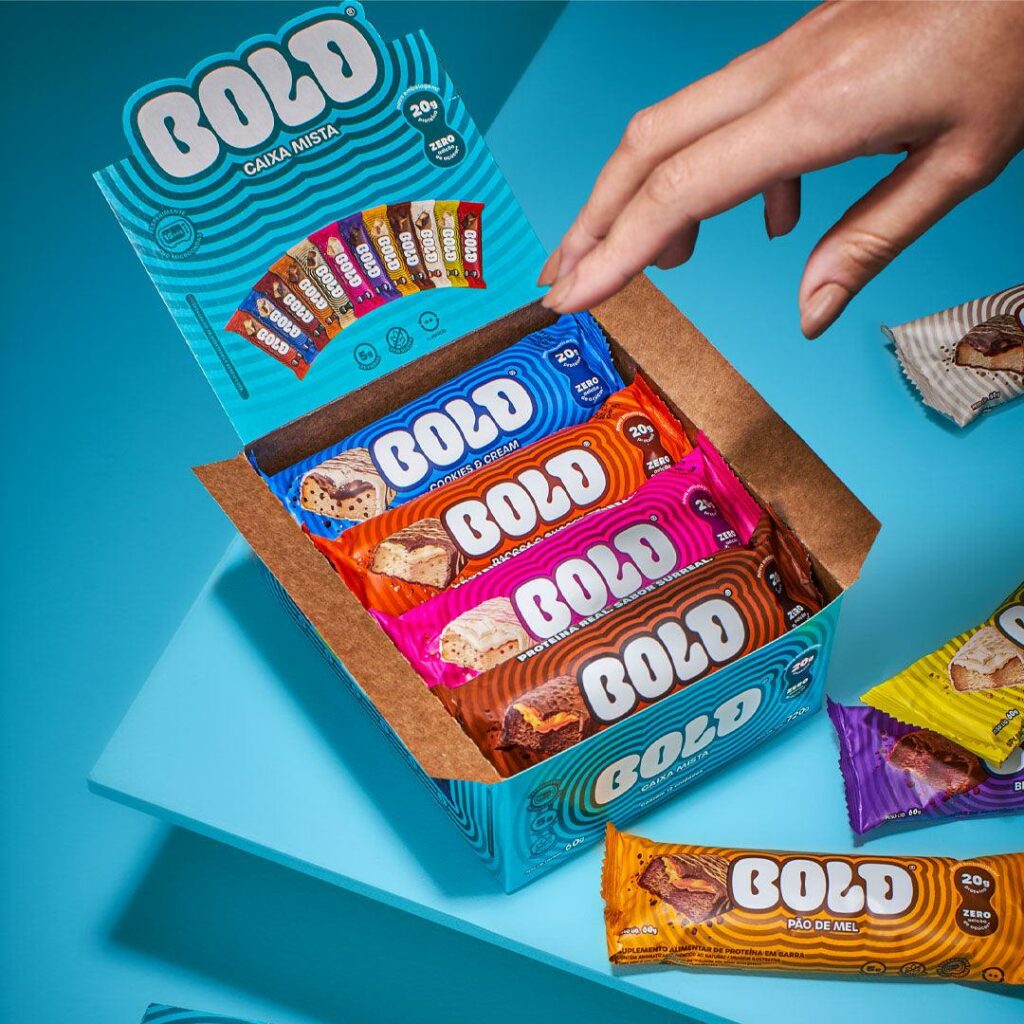 Caixa Mista Bold Bar. Imagem retirada do site da Bold Snacks.