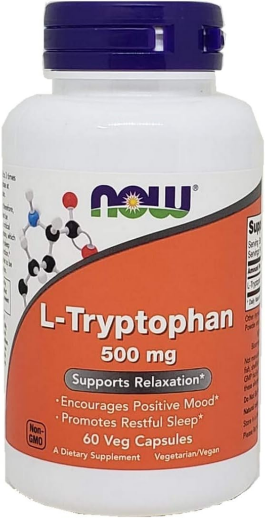 Triptofano da Now Foods. Fonte da imagem: site oficial da marca.