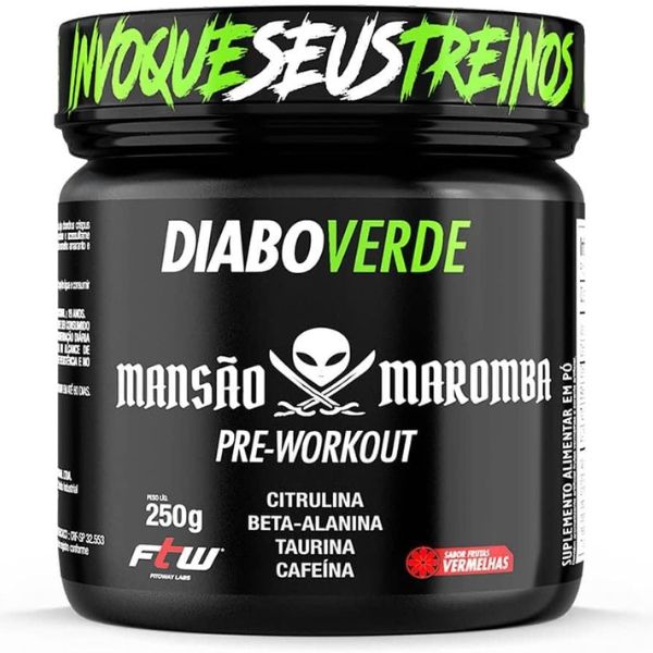 Pré-treino Diabo Verde Pré Workout Mansão Maromba. Fonte da imagem: Amazon